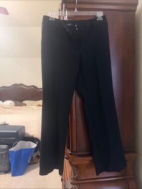 LOFT Black Women's Straight-Leg Dress Trousers